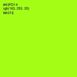 #A3FD14 - Inch Worm Color Image