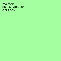 #A3FFA0 - Celadon Color Image