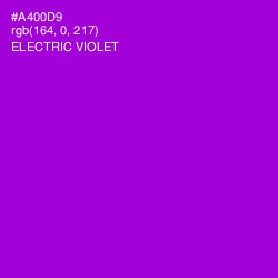 #A400D9 - Electric Violet Color Image