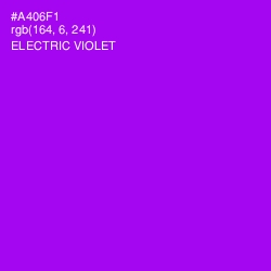 #A406F1 - Electric Violet Color Image