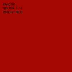 #A40701 - Bright Red Color Image