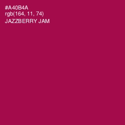 #A40B4A - Jazzberry Jam Color Image