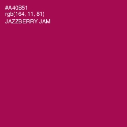 #A40B51 - Jazzberry Jam Color Image