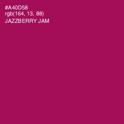 #A40D58 - Jazzberry Jam Color Image