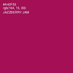 #A40F53 - Jazzberry Jam Color Image