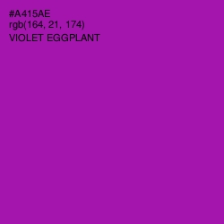 #A415AE - Violet Eggplant Color Image