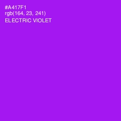 #A417F1 - Electric Violet Color Image