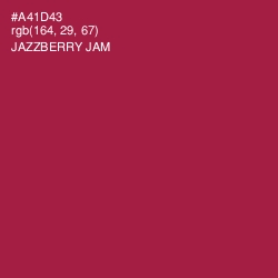 #A41D43 - Jazzberry Jam Color Image