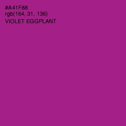 #A41F88 - Violet Eggplant Color Image