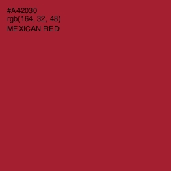 #A42030 - Mexican Red Color Image