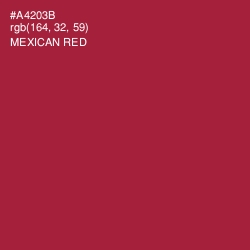 #A4203B - Mexican Red Color Image