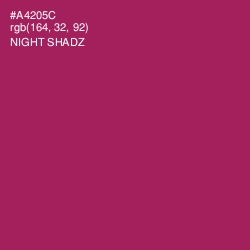 #A4205C - Night Shadz Color Image