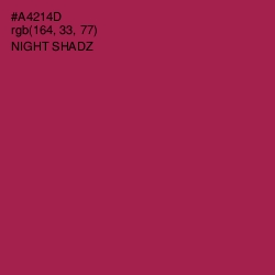 #A4214D - Night Shadz Color Image