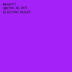 #A421F7 - Electric Violet Color Image