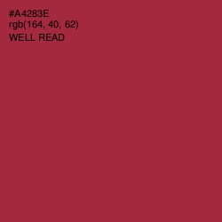 #A4283E - Well Read Color Image