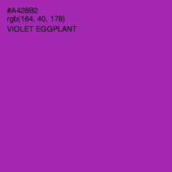 #A428B2 - Violet Eggplant Color Image