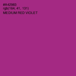 #A42983 - Medium Red Violet Color Image