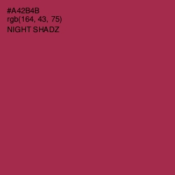 #A42B4B - Night Shadz Color Image