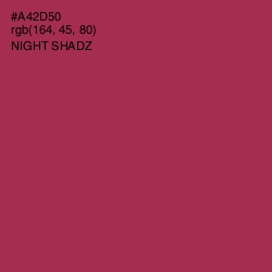 #A42D50 - Night Shadz Color Image