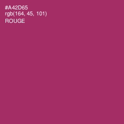 #A42D65 - Rouge Color Image