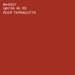 #A42E21 - Roof Terracotta Color Image