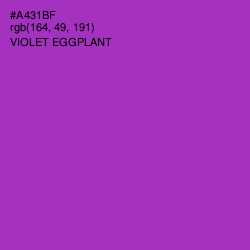 #A431BF - Violet Eggplant Color Image