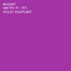#A433A7 - Violet Eggplant Color Image