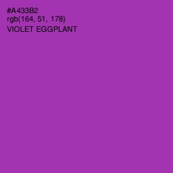 #A433B2 - Violet Eggplant Color Image