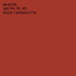 #A4372A - Roof Terracotta Color Image