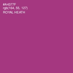 #A4377F - Royal Heath Color Image