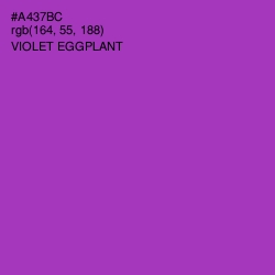 #A437BC - Violet Eggplant Color Image