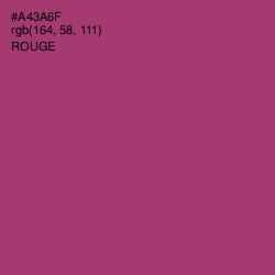 #A43A6F - Rouge Color Image