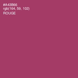 #A43B66 - Rouge Color Image