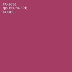 #A43C65 - Rouge Color Image