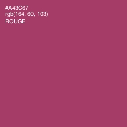 #A43C67 - Rouge Color Image