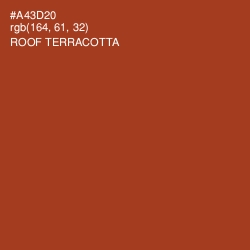 #A43D20 - Roof Terracotta Color Image