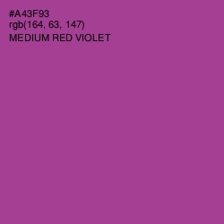 #A43F93 - Medium Red Violet Color Image