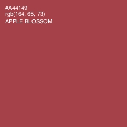 #A44149 - Apple Blossom Color Image