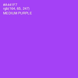 #A441F7 - Medium Purple Color Image