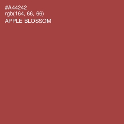 #A44242 - Apple Blossom Color Image
