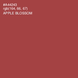 #A44243 - Apple Blossom Color Image