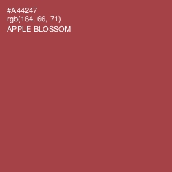 #A44247 - Apple Blossom Color Image