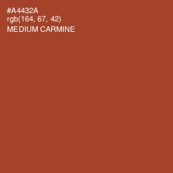 #A4432A - Medium Carmine Color Image