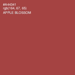 #A44341 - Apple Blossom Color Image