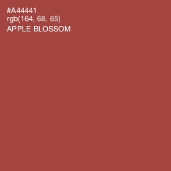#A44441 - Apple Blossom Color Image