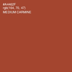 #A4462F - Medium Carmine Color Image