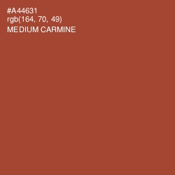 #A44631 - Medium Carmine Color Image