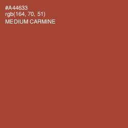 #A44633 - Medium Carmine Color Image