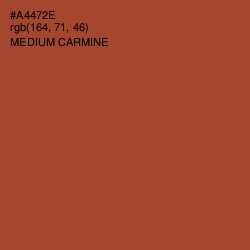 #A4472E - Medium Carmine Color Image