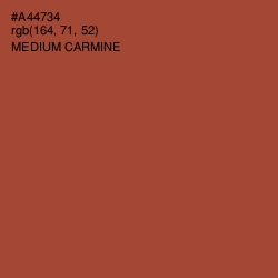 #A44734 - Medium Carmine Color Image